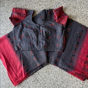 Sari with matching blouse